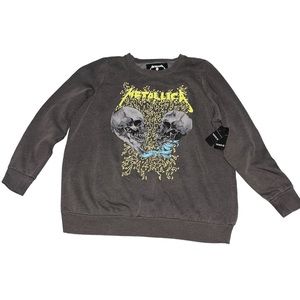 Gray Metallica Sweater Torrid